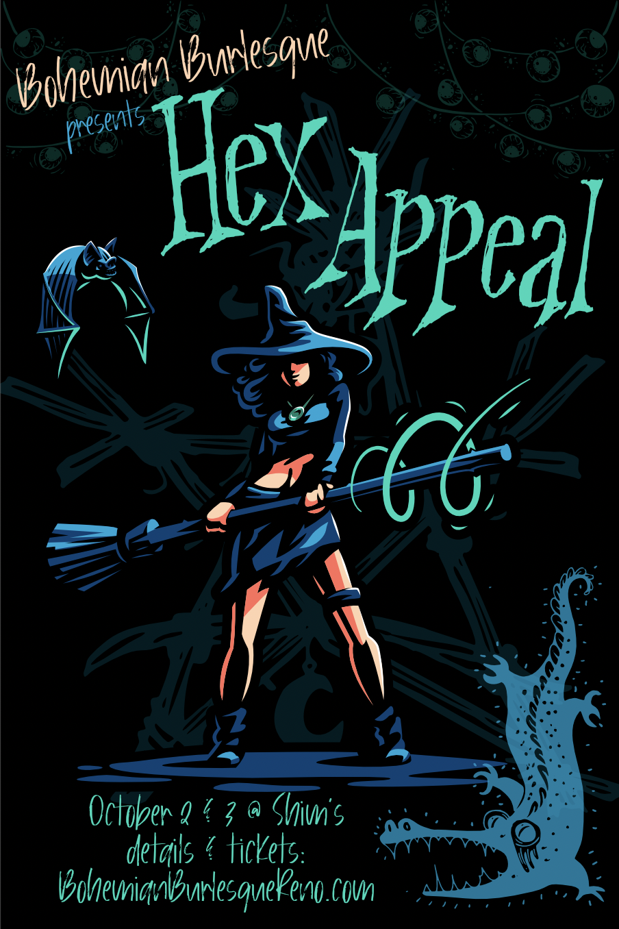 Bohemian Burlesque Hex Appeal poster